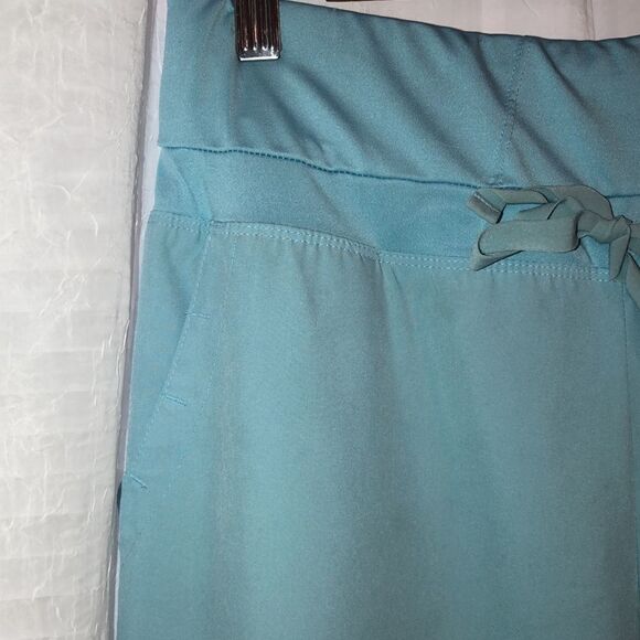 Barco One SP High Waist Powder Blue Drawstring 5 Pocket Scrub Pants - Picture 10 of 17